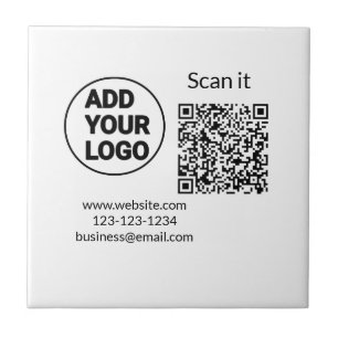 Código QR minimalista simples adicionar logotipo n