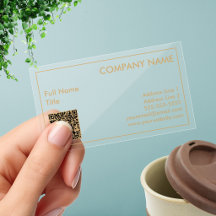 Código QR Minimalista Transparente