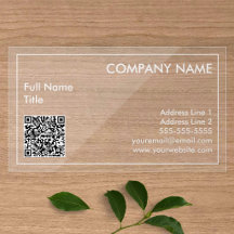 Código QR Minimalista Transparente