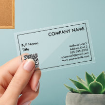 Código QR Minimalista Transparente