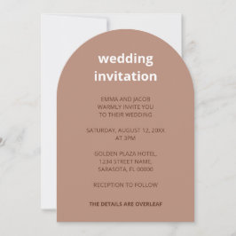 Código QR Mocha Tudo em Um Convite De Casamento