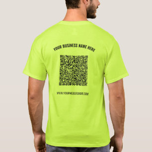 Código QR - Modelo de Camisa de Negócios com Texto
