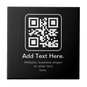 Código QR Modern Escaneável   Preto Branco e Cinza