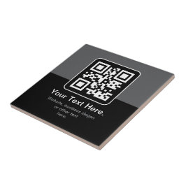 Código QR Modern Escaneável | Preto, Cinza e Branc