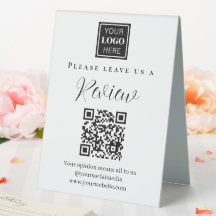 Código QR moderno Deixe-nos uma revisão Grande