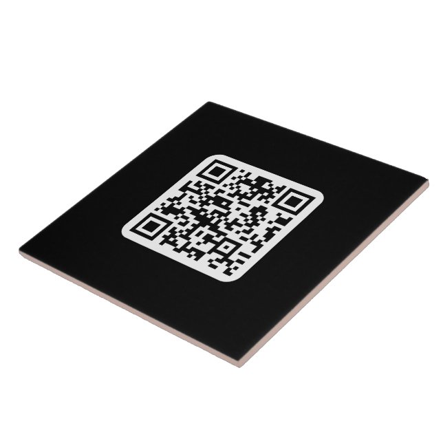 Código QR moderno editável | Branco preto ou qualq (Lateral)