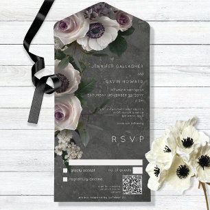 Código QR Moderno Floral Cloral Escuro