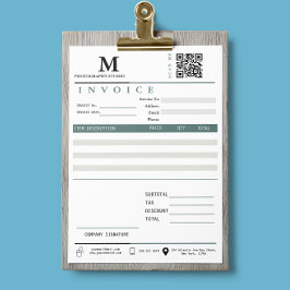 Código Qr Monograma de Recebimento de NFF Comercia