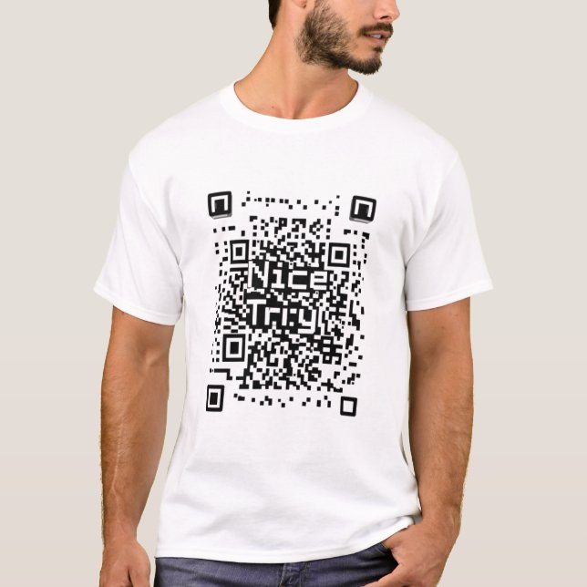 Código QR "NICE TRIP" para Camiseta (Frente)