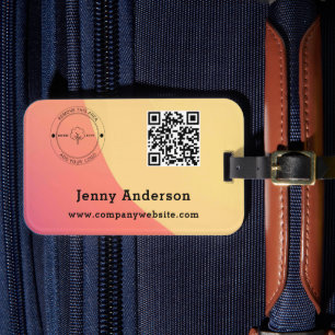 Código QR Nome comercial & Etiquetas de logotipo e