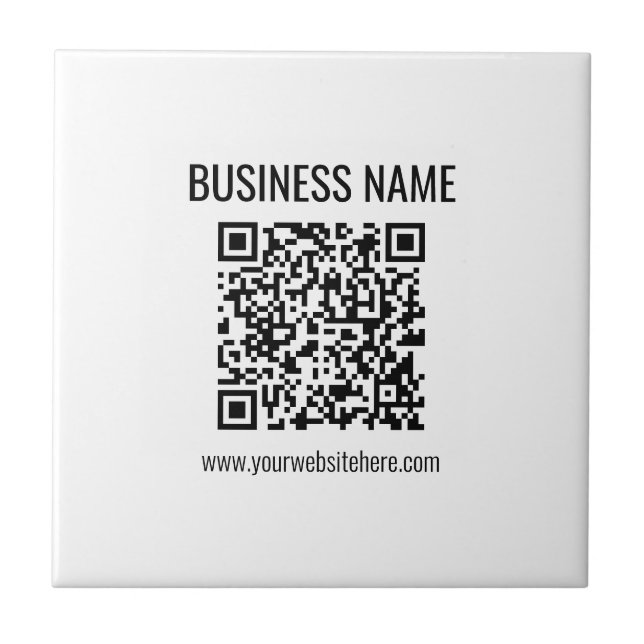 Código QR & Nome da Empresa personalizáveis (Frente)