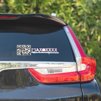 Código QR Nome do Negócio de Unhas Salão Adesivo p