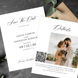 Código QR orçamento foto elegante casamento salvar
