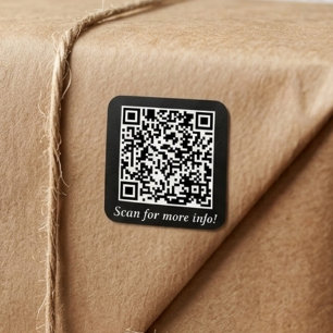 Código QR Personalizado Adesivos Quadrados