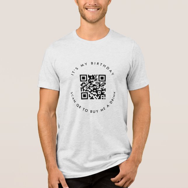 Código QR personalizado | Aniversário ou Dádiva de (Frente)