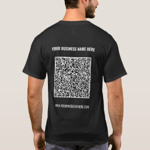 Código QR personalizado e texto para sua camisa co