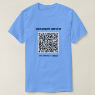 Código QR personalizado e texto para sua camisa co