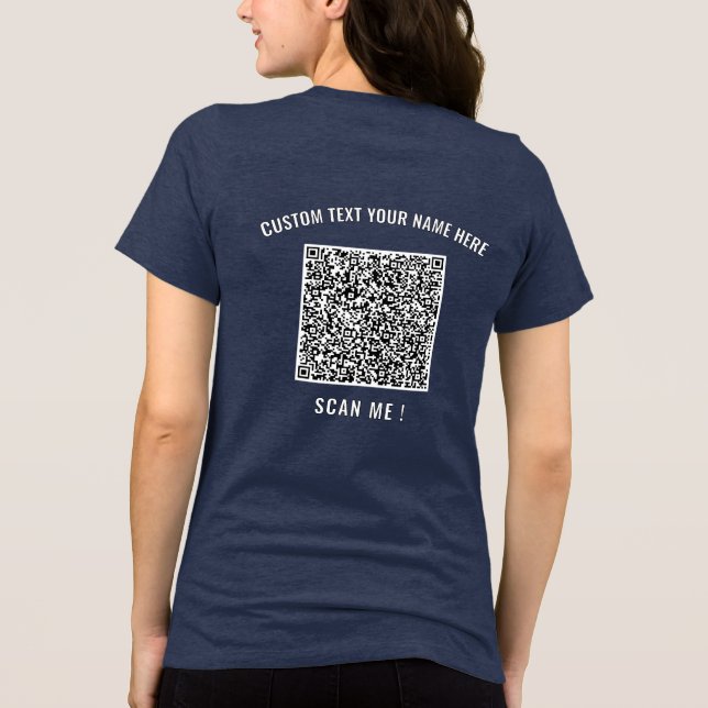 Código QR personalizado e texto personalizado Engr (Verso)
