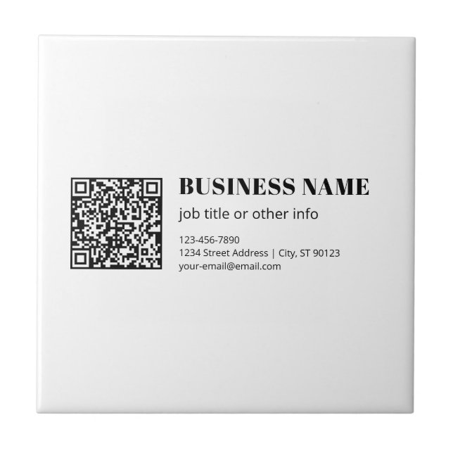Código QR personalizado e texto retrô-moderno edit (Frente)