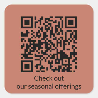 Código QR Personalizado Gerar URL Adesivo Quadrado