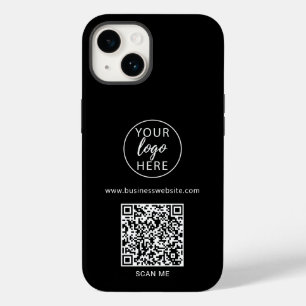 Código QR personalizado preto para empresas