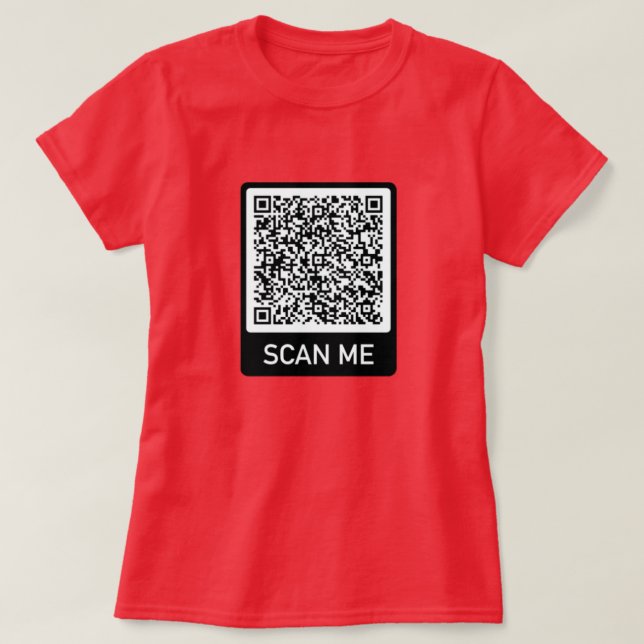 Código QR personalizado seu presente de camisa per (Frente do Design)