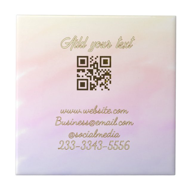 código QR personalizado simples adicione o texto d (Frente)