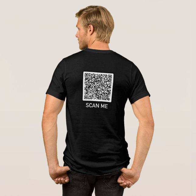 Código QR personalizado T - Mostra seu surpreenden (Verso completo)