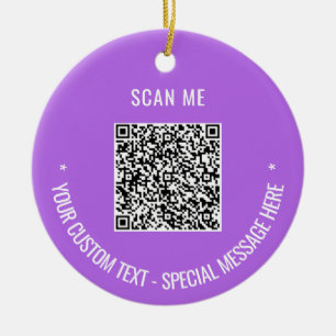 Código QR personalizado Texto Enfeites de natal su