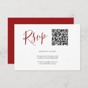 Código QR Placas RSVP Vermelhas