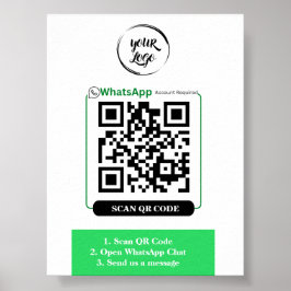 Código QR - Poster de Negócios do WhatsApp