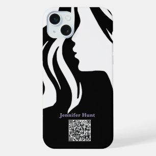 Código QR Preto e Branco do Funcionário