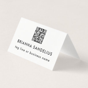 Código QR Preto e Branco Moderno Profissional