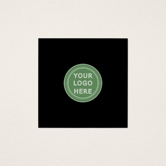 Código QR preto elegante e elegante (Frente)