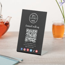 Código QR profissional conectado às mídias sociais