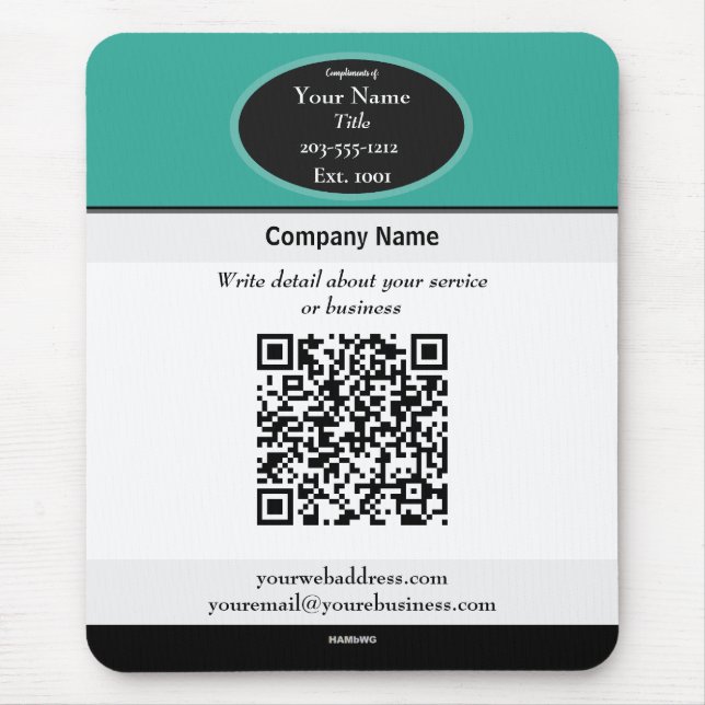 Código QR promocional do Mouse Pad HAMByWG (Frente)