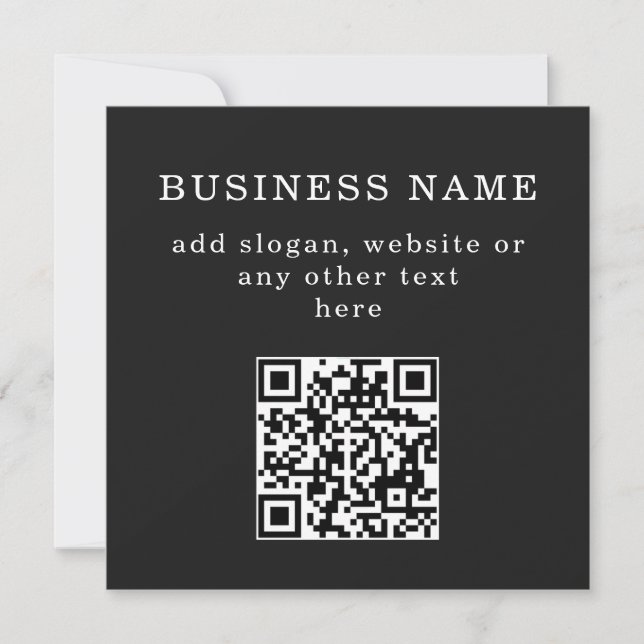 Código QR promocional empresarial (Frente)
