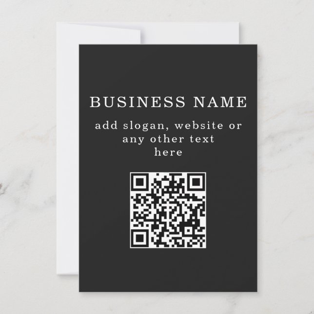 Código QR promocional empresarial (Frente)