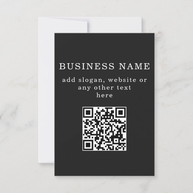 Código QR promocional empresarial (Frente)