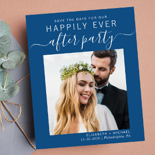 Código QR Recepção de casamento de Fotografia Azul