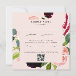 Código QR RSVP de Código QR de Casamento Quadrado