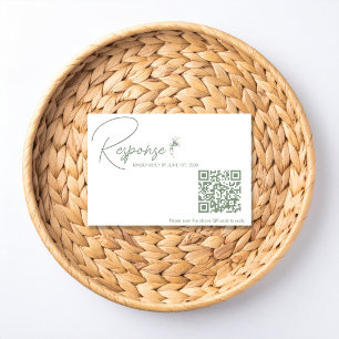 Código QR RSVP de Toile Verde Sage