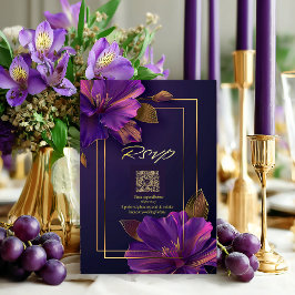 Código QR RSVP Violetas Luminosas 