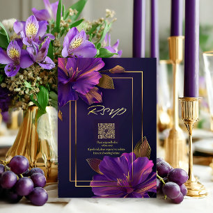 Código QR RSVP Violetas Luminosas
