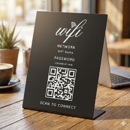Código QR Senha da Internet Wifi Sinal de Pedestal