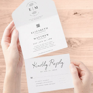 Código QR Simples e Elegante Chic Modern de Casame