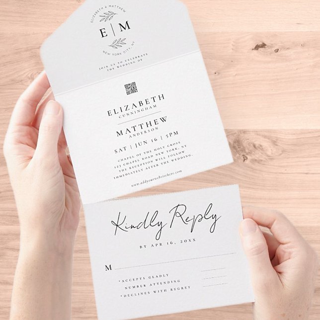 Código QR Simples e Elegante Chic Modern de Casame (Criador carregado)