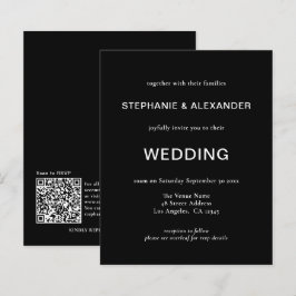 Código QR Simples Orçamento Convite para Casamento