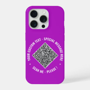 Código QR Texto personalizado capas de iphone suas