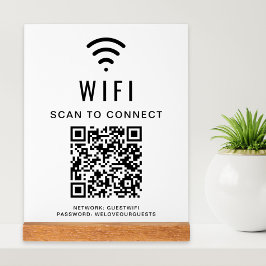 Código QR Wi-Fi Scan Para Conectar Branco